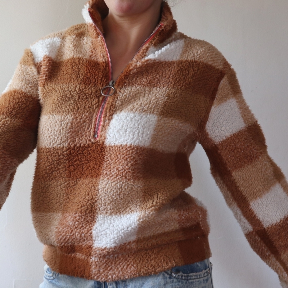 Wallflower Cozy Half Zip Top
